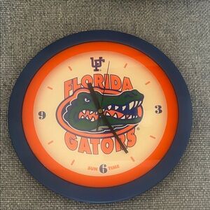 Florida Gators Wall Clock - Orange and Blue